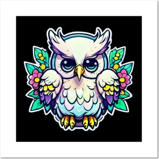 "Mystical Elegance: A Creative and Exquisitely Beautiful Owl Design" Posters and Art